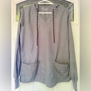 Butter-soft long sleeve scrub top